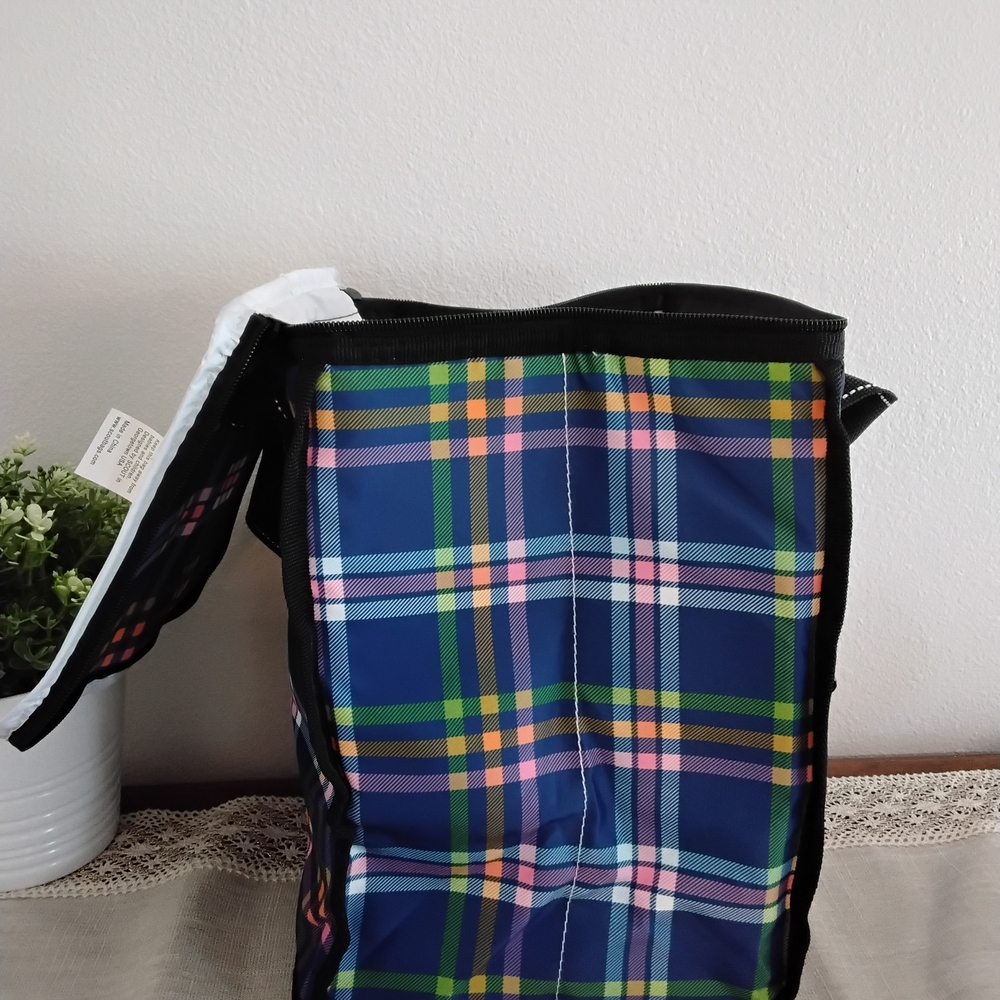 SCOUT Pleasure Chest Soft Cooler Tote - Navy Plaid - Picture 8 of 10
